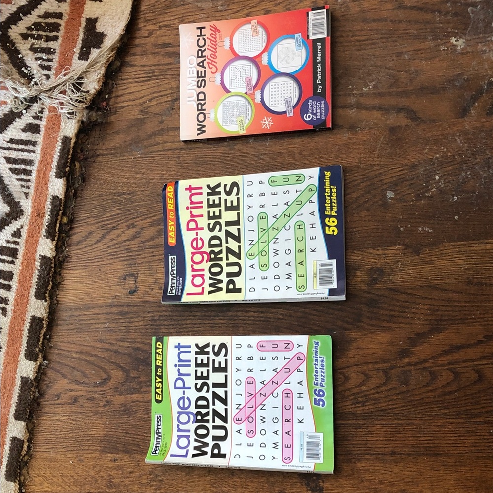 Large-Print Word-Seek Puzzle books new